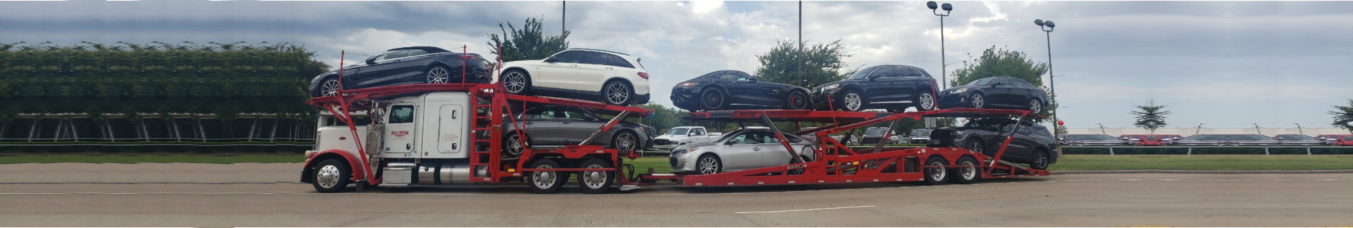 cars are being carried